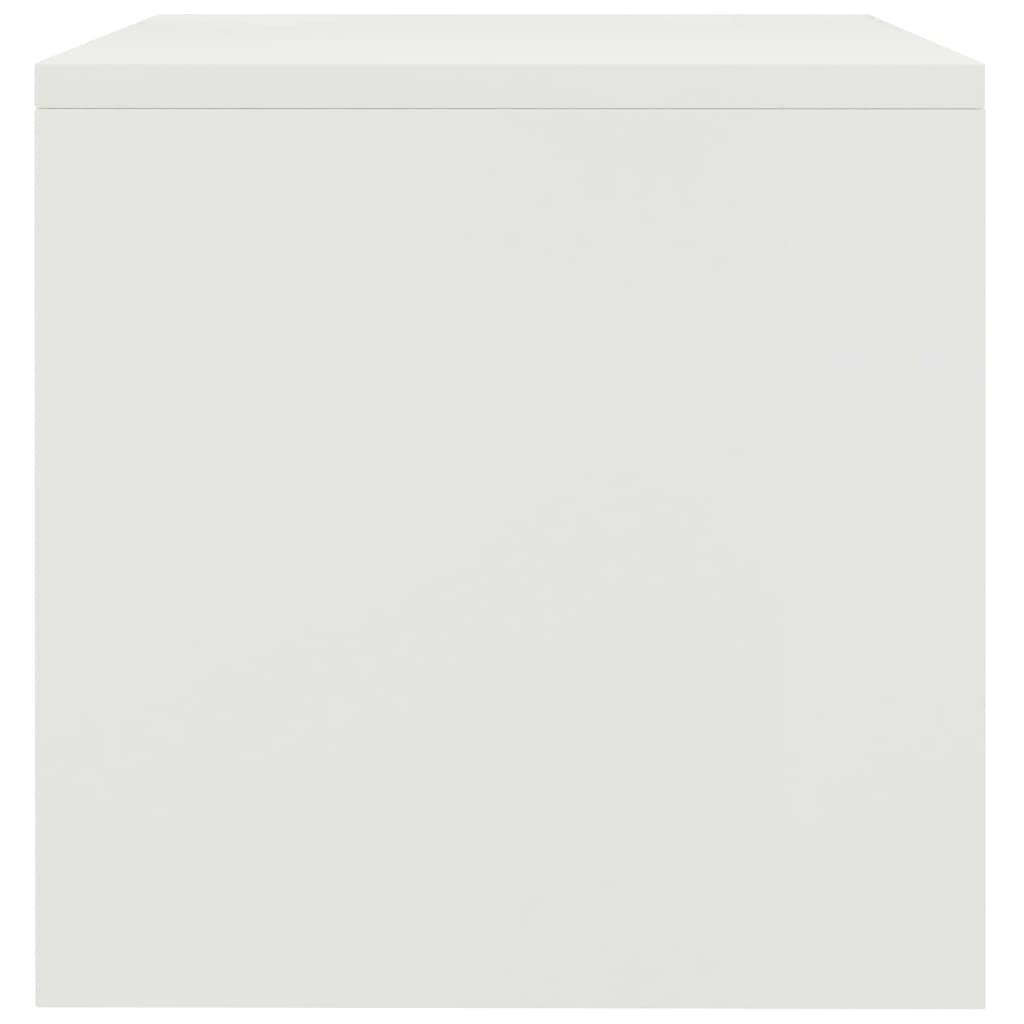 vidaXL Nočna omarica bela 40x30x30 cm iverna plošča
