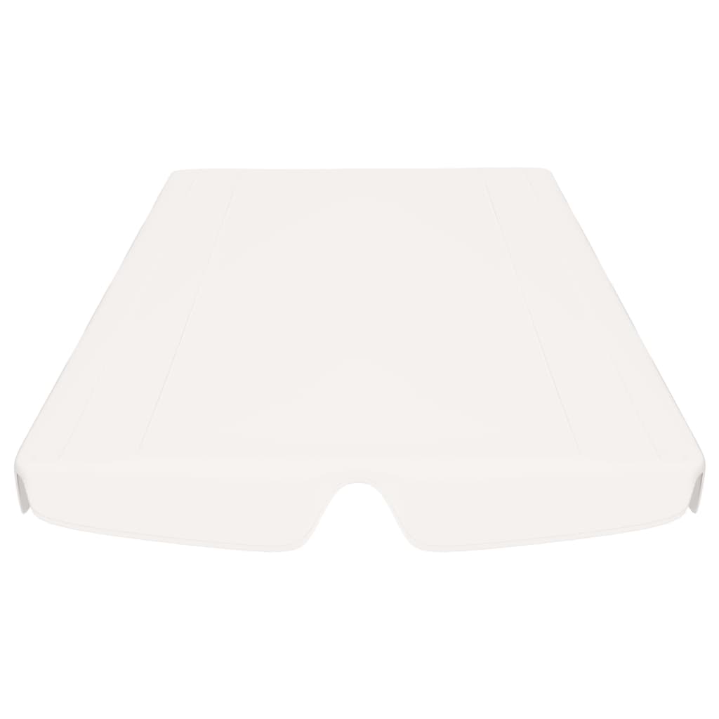 vidaXL Streha za vrtno gugalnico bela 150/130x105/70 cm