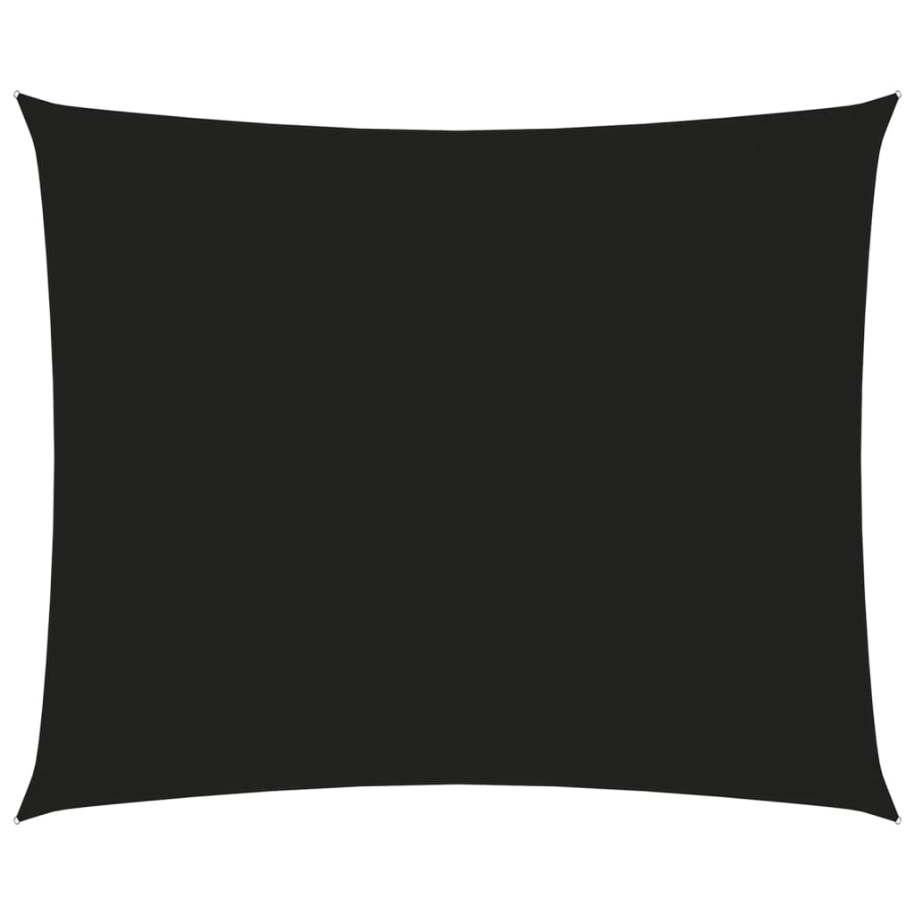 vidaXL Senčno jadro oksford blago pravokotno 3,5x4,5 m črno