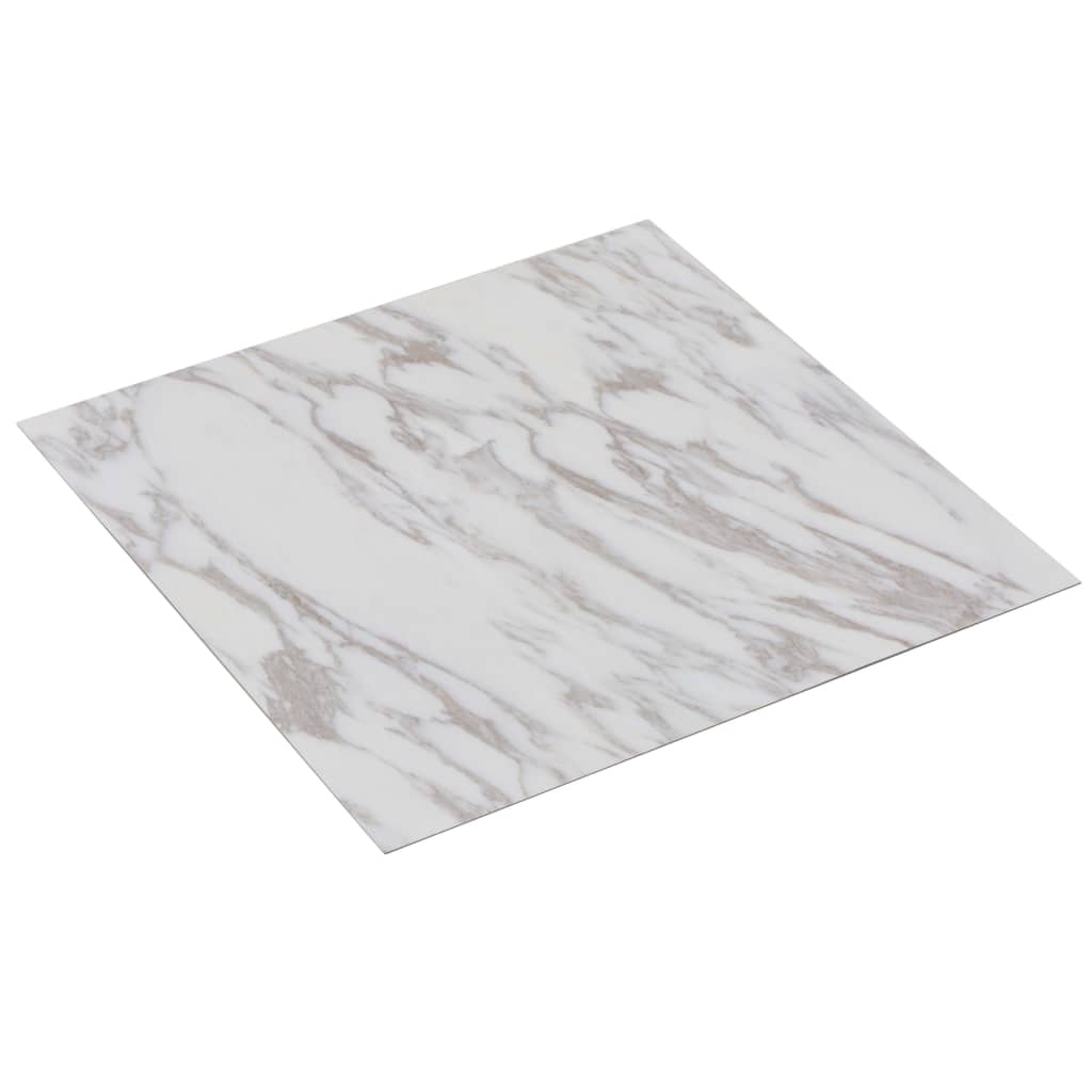 vidaXL Samolepilne talne plošče 20 kosov PVC 1,86 m² bel marmor