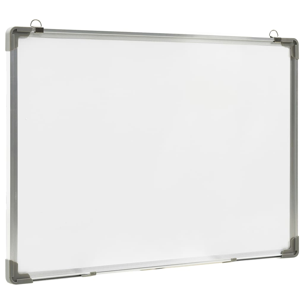 vidaXL Magnetna piši-briši tabla bela 70x50 cm jeklo