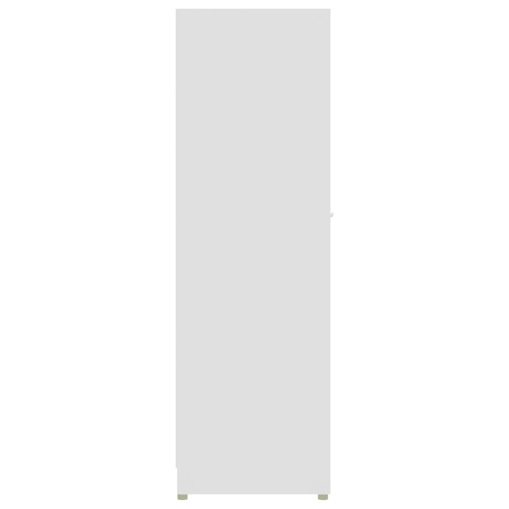 vidaXL Kopalniška omarica bela 30x30x95 cm iverna plošča