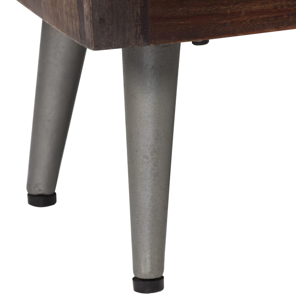 vidaXL Nočna omarica iz trdnega predelanega lesa 40x30x50 cm