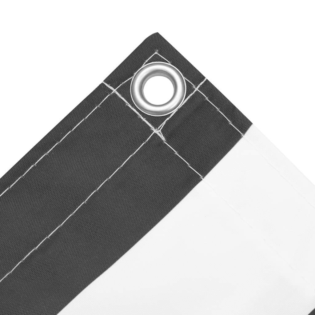 vidaXL Balkonsko platno antracitno in belo 120x300 cm oksford blago