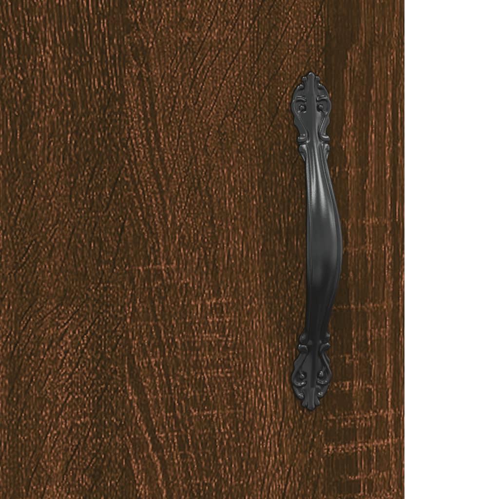 vidaXL Visoka omara rjavi hrast 34,5x34x180 cm inženirski les