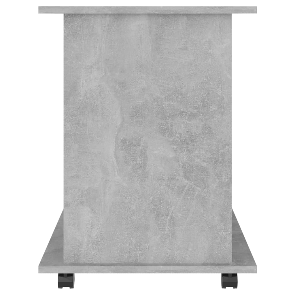 vidaXL Omarica na kolesih betonsko siva 60x45x60 cm iverna plošča
