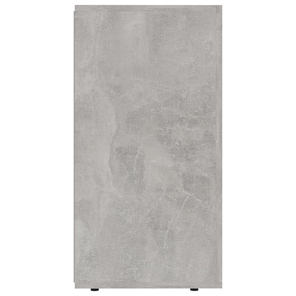 vidaXL Komoda betonsko siva 120x36x69 cm iverna plošča