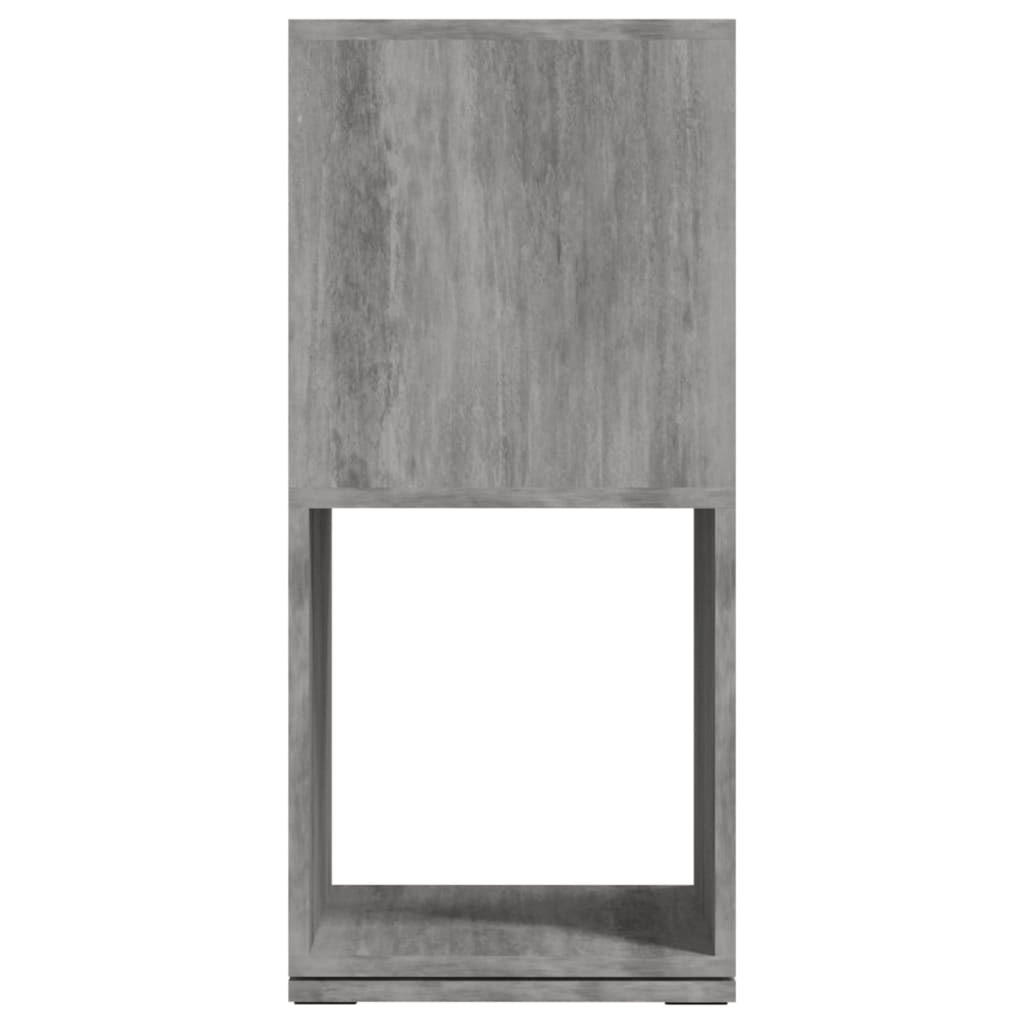 vidaXL Vrtljiva omarica betonsko siva 34,5x34,5x75,5 cm iverna plošča