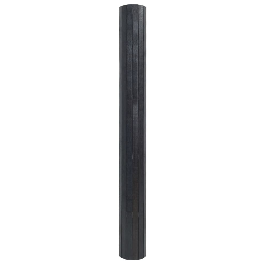vidaXL Preproga pravokotna siva 60x200 cm bambus
