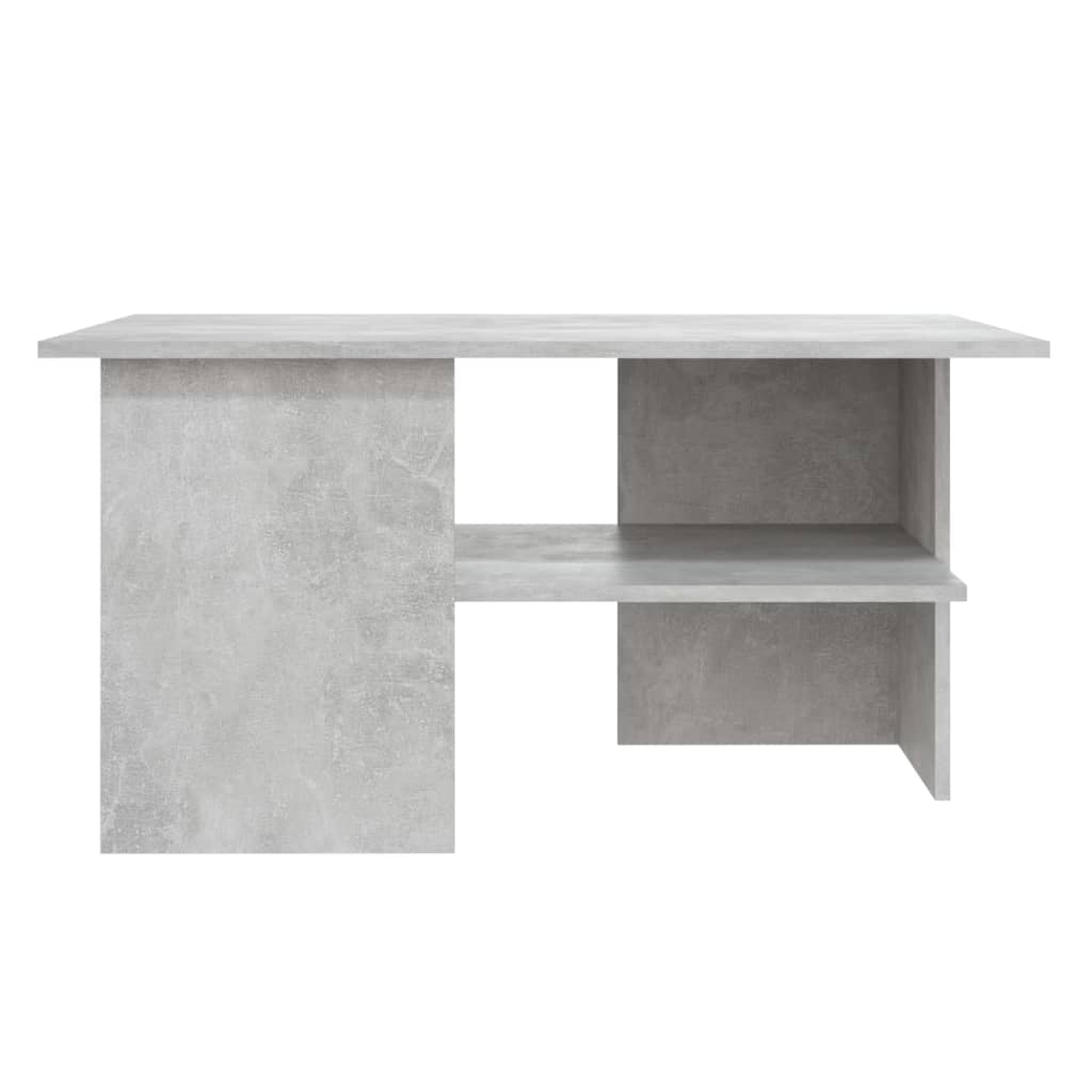 vidaXL Klubska mizica betonsko siva 90x60x46,5 cm iverna plošča