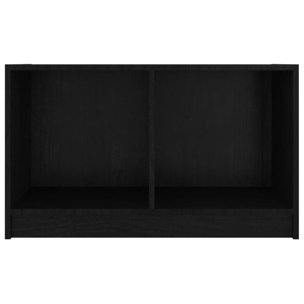 vidaXL TV omarica črna 70x33x42 cm trdna borovina