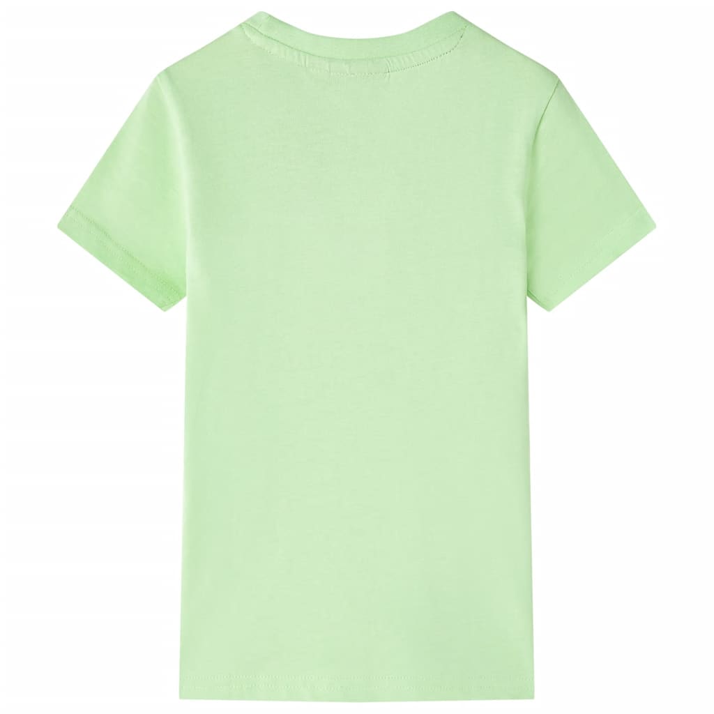 Otroška majica s kratkimi rokavi svetlo zelena 92