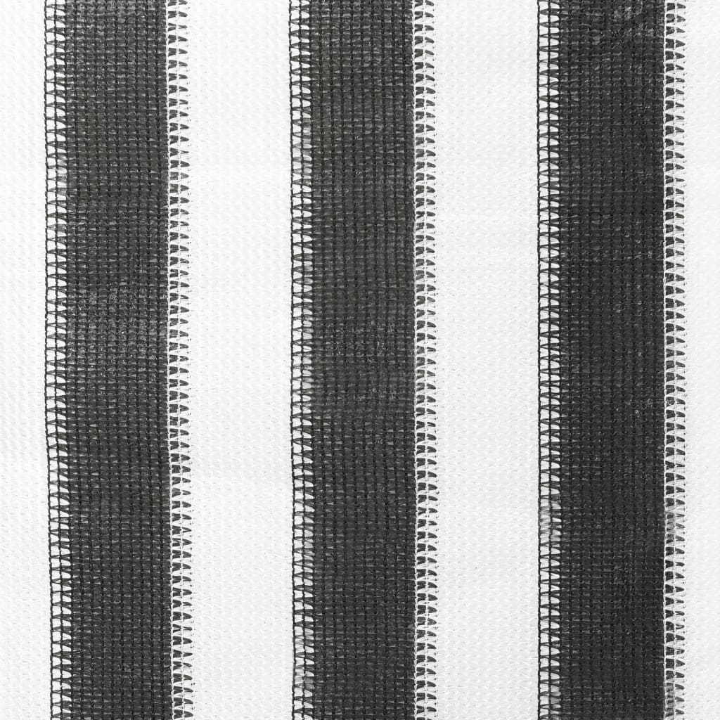 vidaXL Zunanje rolo senčilo 60x140 cm antracit in bele črte