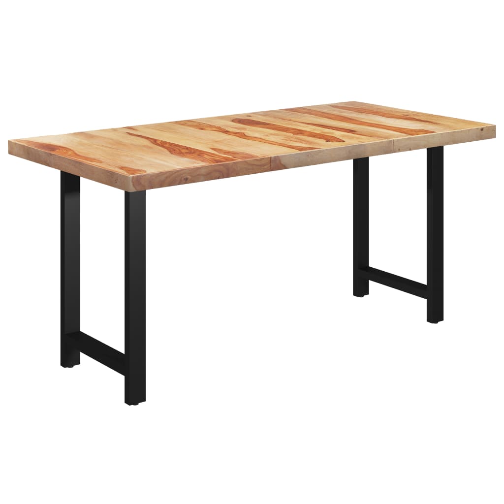 vidaXL Jedilna miza z nogami H oblike 160x80x77 cm trden palisander