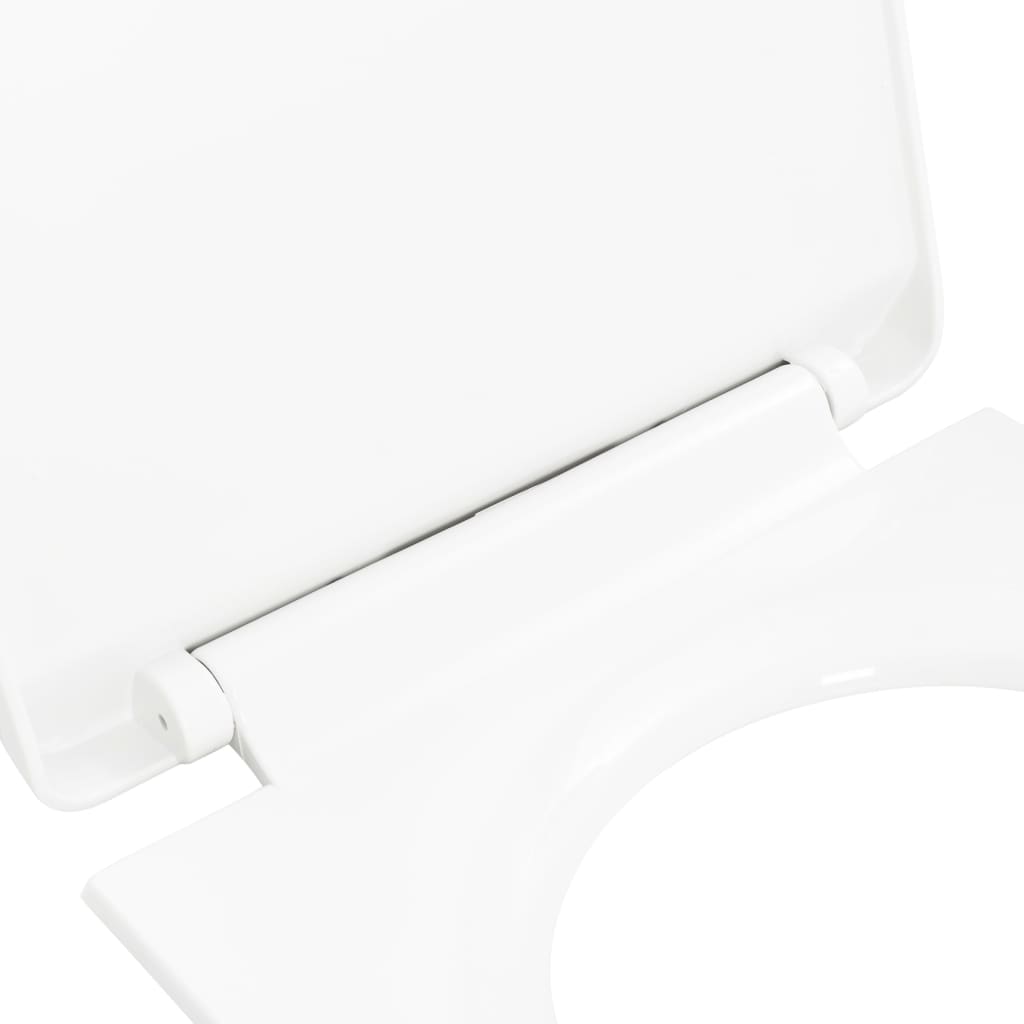vidaXL WC deska s počasnim zapiranjem hitra namestitev bela