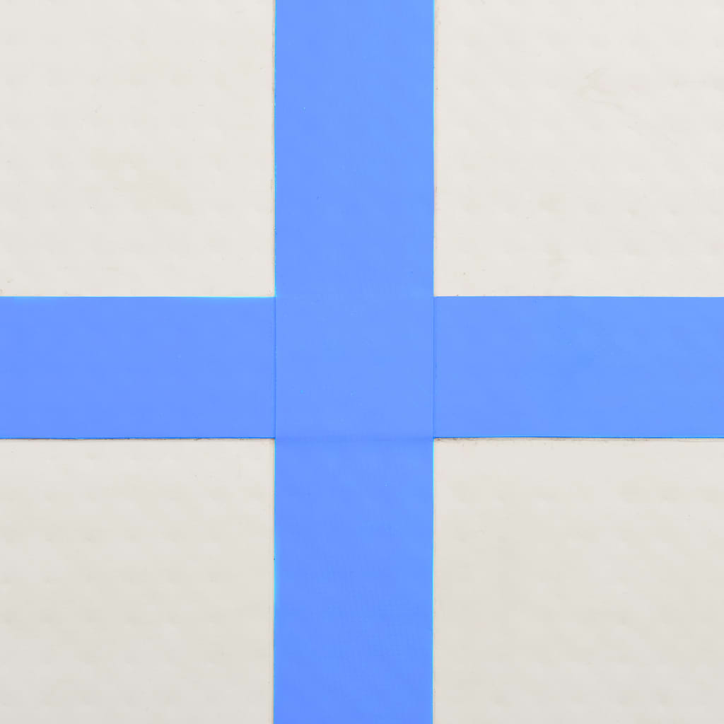 vidaXL Napihljiva gimnastična podloga s tlačilko 200x200x15 cm modra
