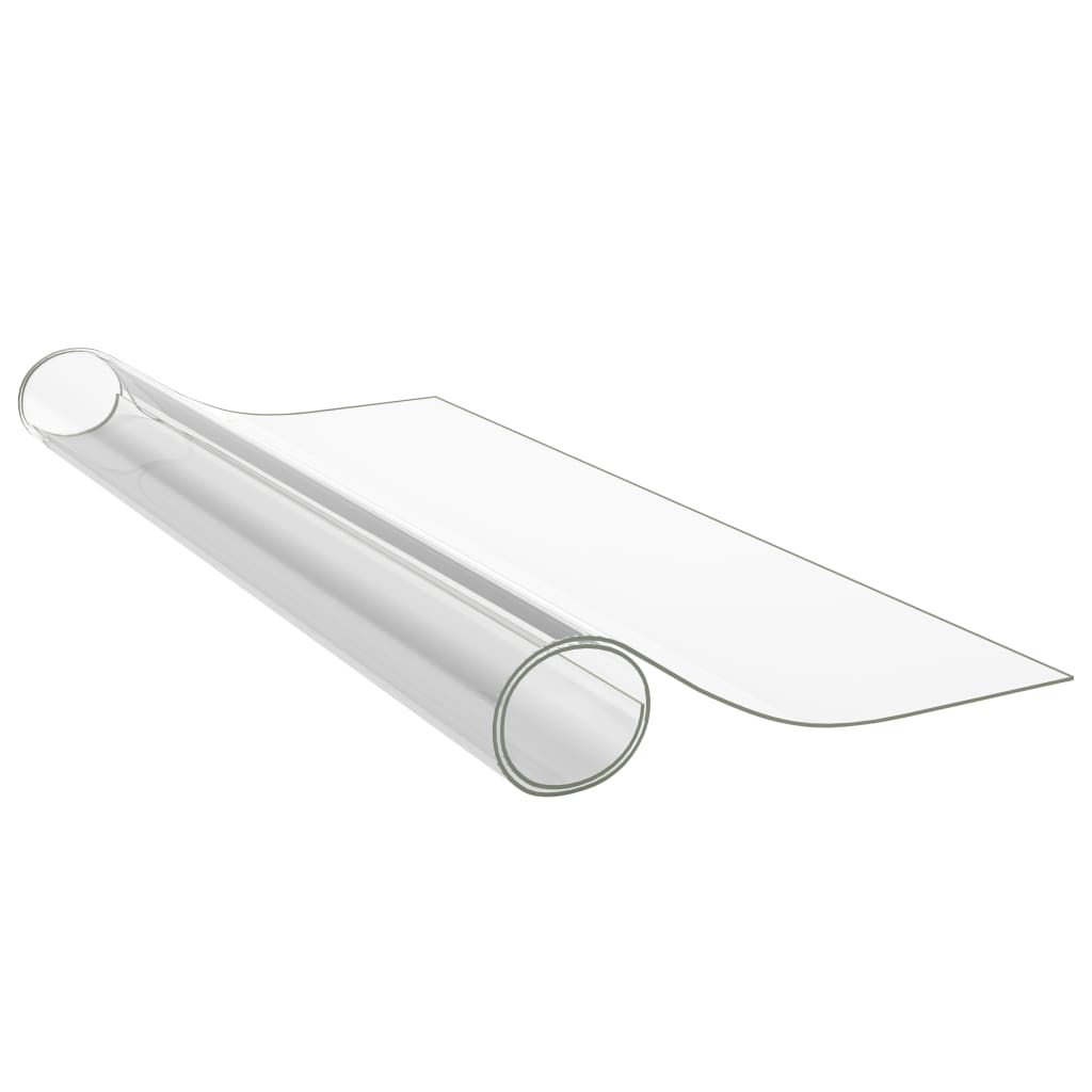 vidaXL Zaščita za mizo mat 90x90 cm 2 mm PVC