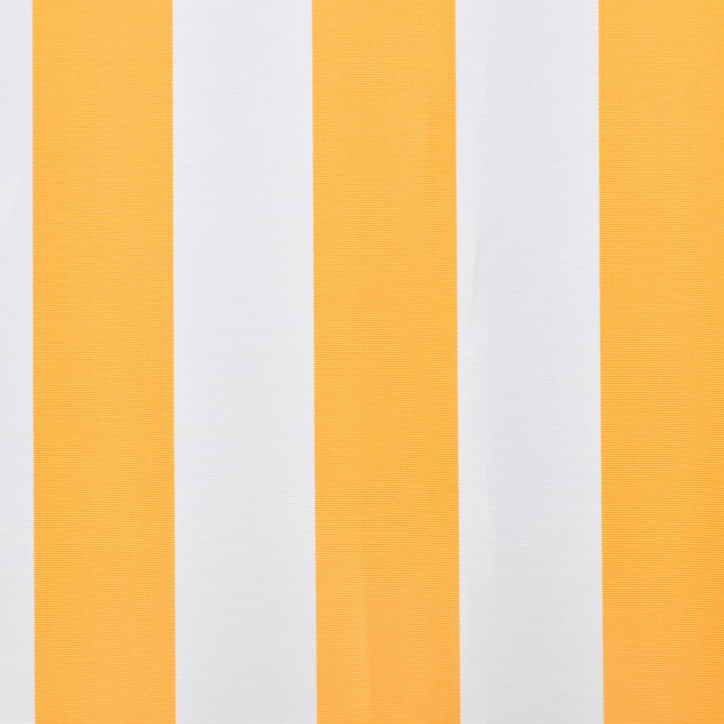 vidaXL Tenda iz platna sončnično rumena in bela 3x2,5 m (brez okvirja)