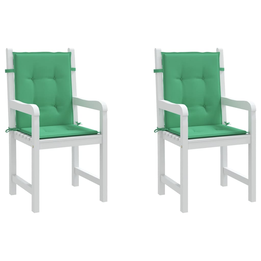 vidaXL Blazine za vrtne stole 2 kosa zelene 100x50x3 cm oxford tkanina