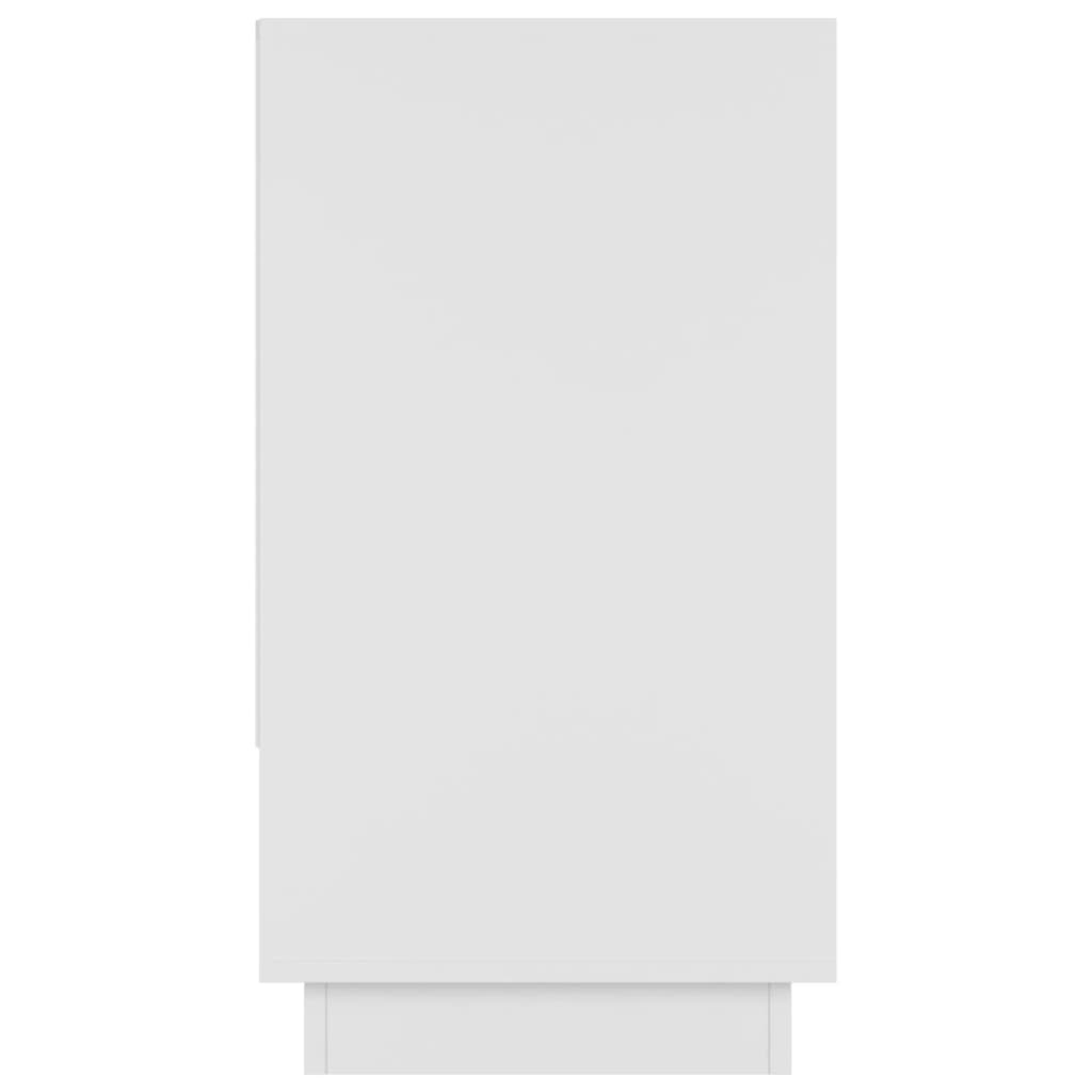 vidaXL Komoda visok sijaj bela 70x41x75 cm iverna plošča