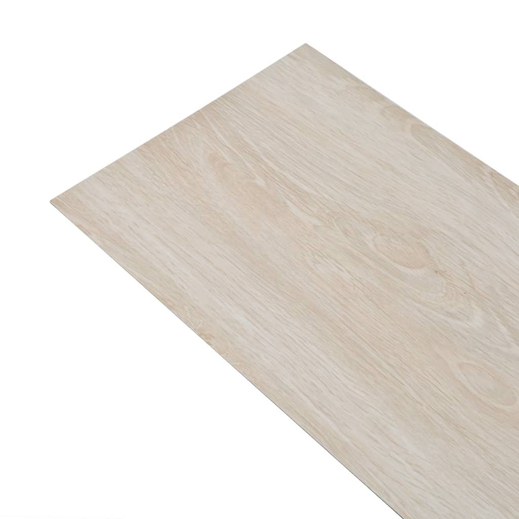 vidaXL Nesamolepilne PVC talne plošče 5,26 m² 2 mm hrast klasično bela