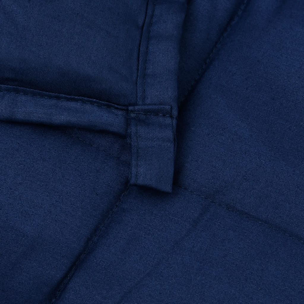 vidaXL Obtežena odeja modra 220x235 cm 15 kg blago