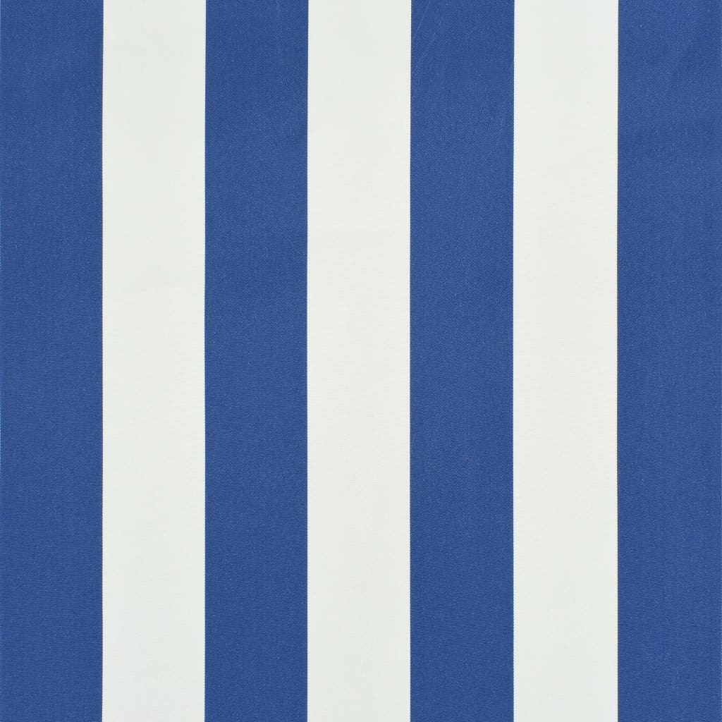 vidaXL Zložljiva tenda 350x150 cm modra in bela
