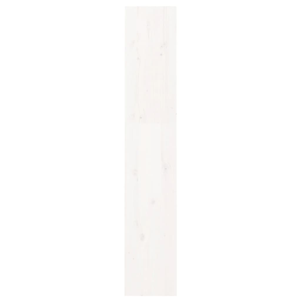 vidaXL Knjižna omara/pregrada bela 60x30x167,5 cm trdna borovina
