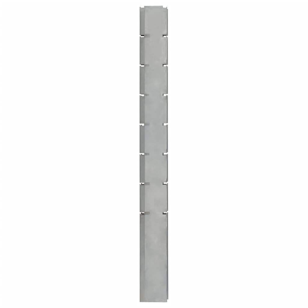 vidaXL Stebriček za gabionsko ograjo srebrn 200 cm pocinkano jeklo