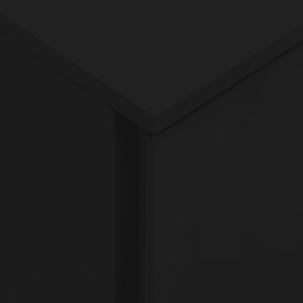 vidaXL Premična omara za dokumente črna 39x45x60 cm jeklo