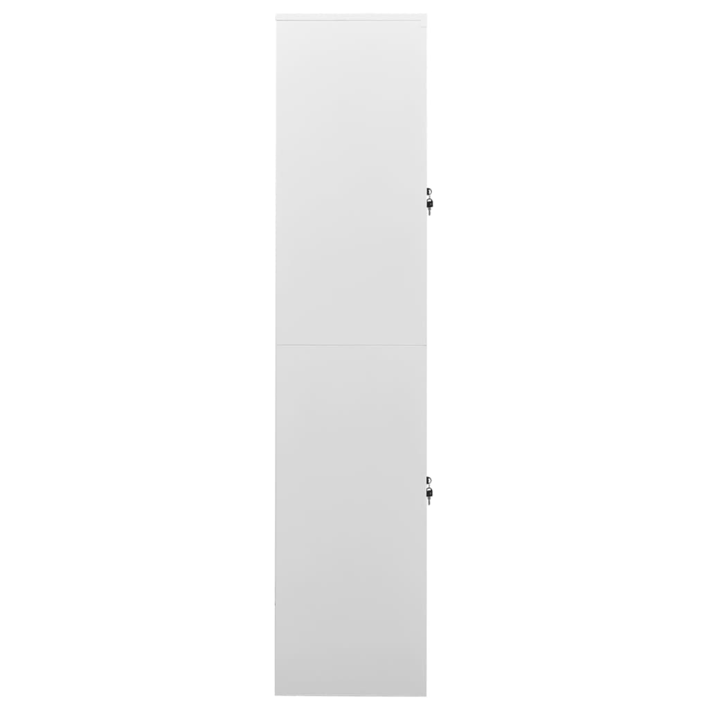 vidaXL Pisarniška omara svetlo siva 90x40x180 cm jeklo