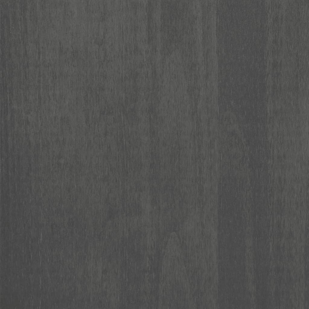 vidaXL Garderobna omara HAMAR temno siva 89x50x180 cm trdna borovina