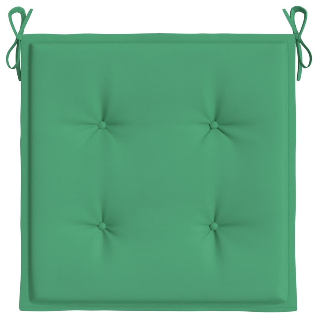vidaXL Blazine za vrtne stole 6 kosov zelene 50x50x3 cm oxford tkanina