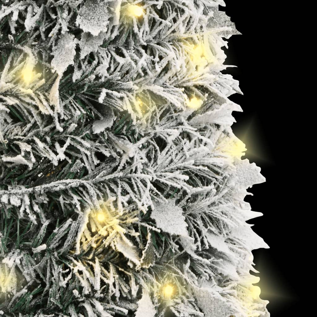 vidaXL Umetna novoletna jelka s snegom pop-up 50 LED diod 120 cm