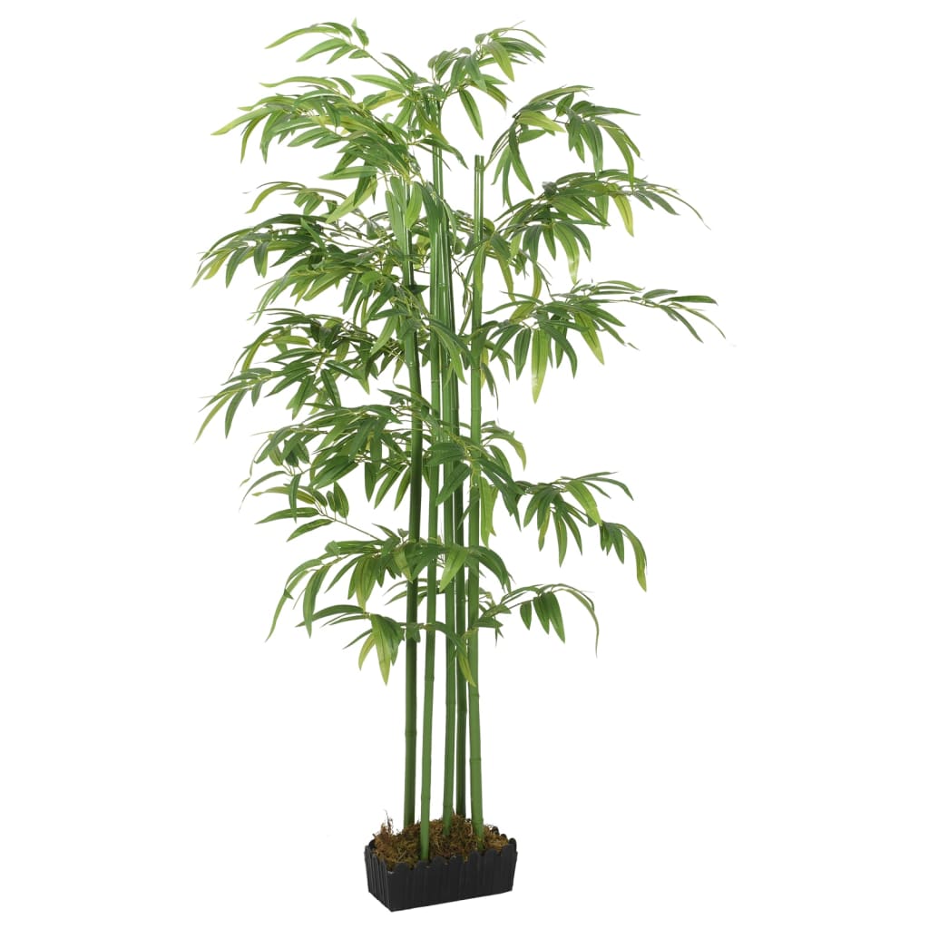 vidaXL Umetno bambusovo drevo 240 listov 80 cm zeleno