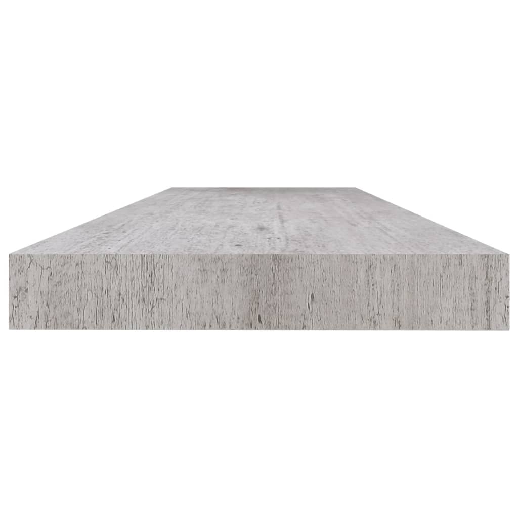 vidaXL Stenske police 4 kosi betonsko sive 120x23,5x3,8 cm MDF