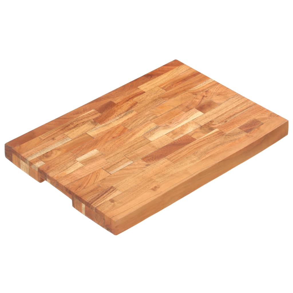 vidaXL Deska za rezanje 50x35x4 cm trden akacijev les