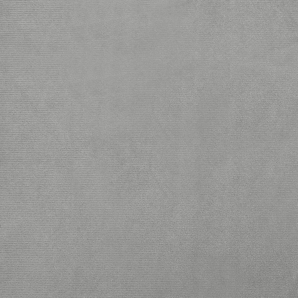 vidaXL Pasja postelja svetlo siva 50x40x26,5 cm žamet