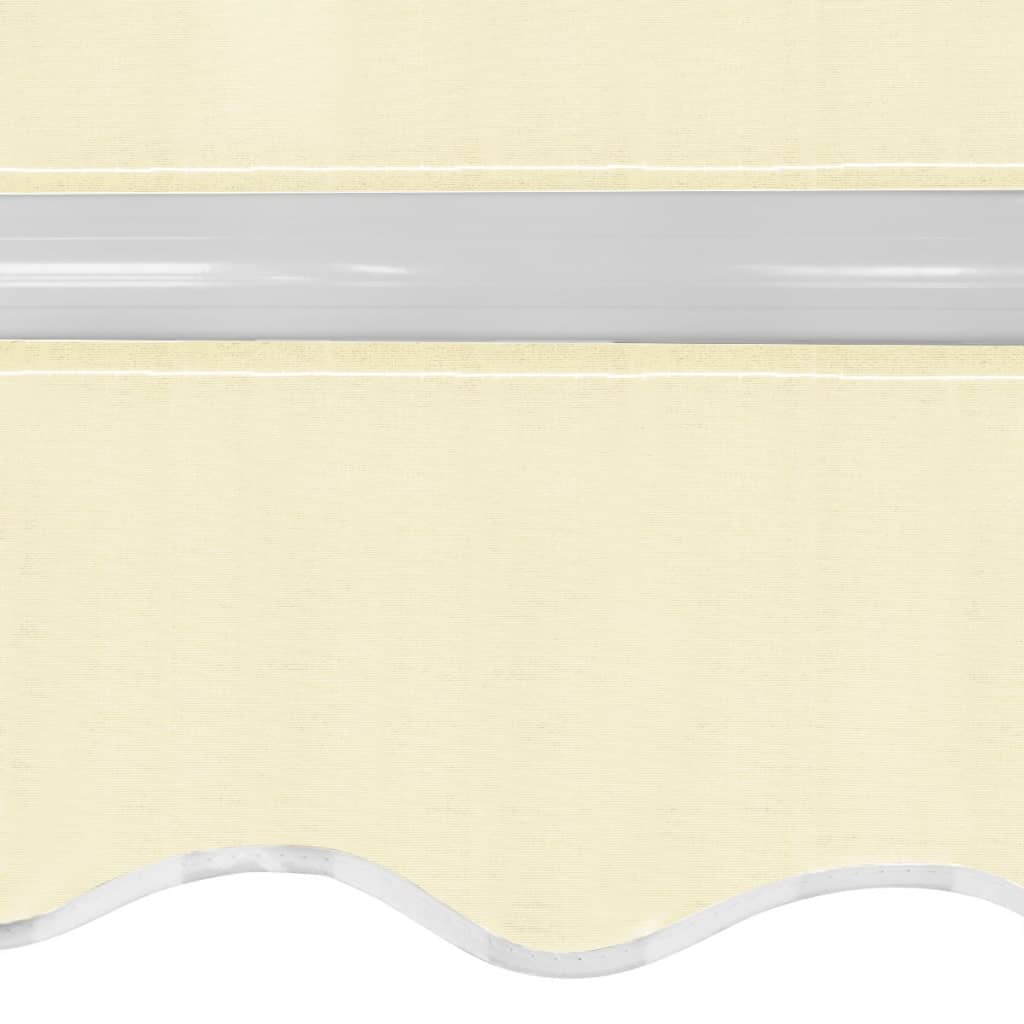 vidaXL Ročno zložljiva tenda 400 cm kremne barve