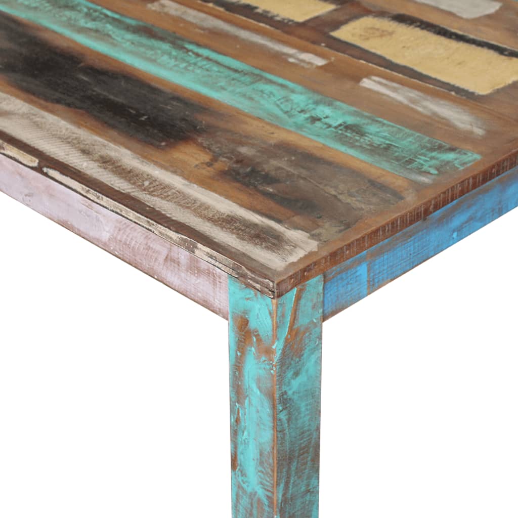 vidaXL Jedilna miza iz trdnega predelanega lesa 80x82x76 cm