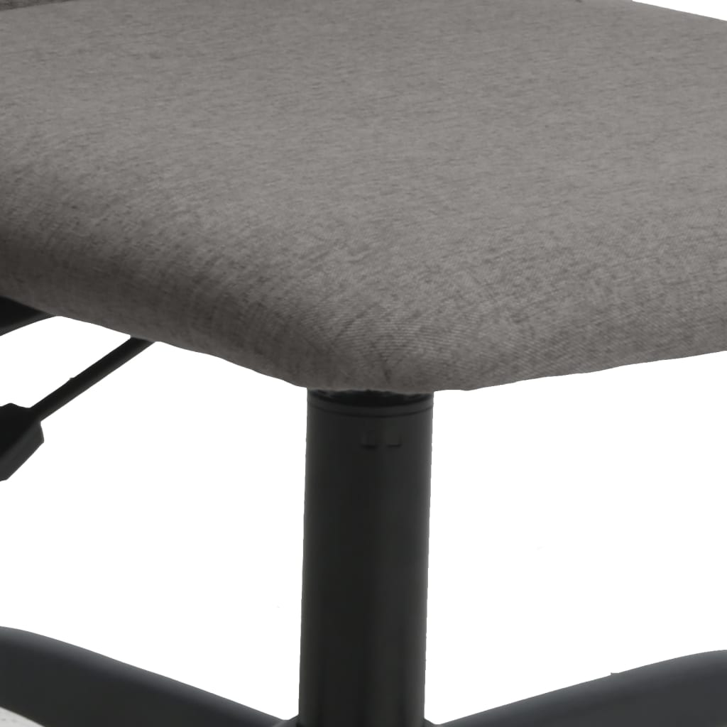 vidaXL Pisarniški stol nastavljiv po višini temno sivo blago