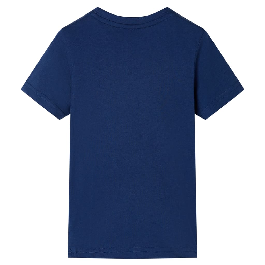 Otroška majica s kratkimi rokavi temno modra 92