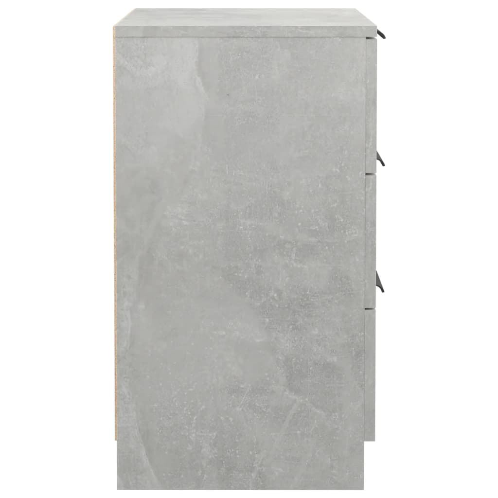 vidaXL Nočna omarica betonsko siva 40x36x65 cm