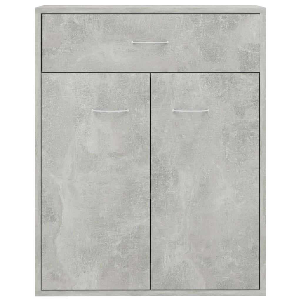 vidaXL Komoda betonsko siva 60x30x75 cm iverna plošča