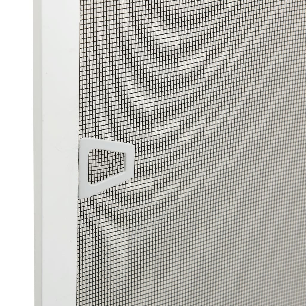 vidaXL Komarnik za okna bel 80x100 cm