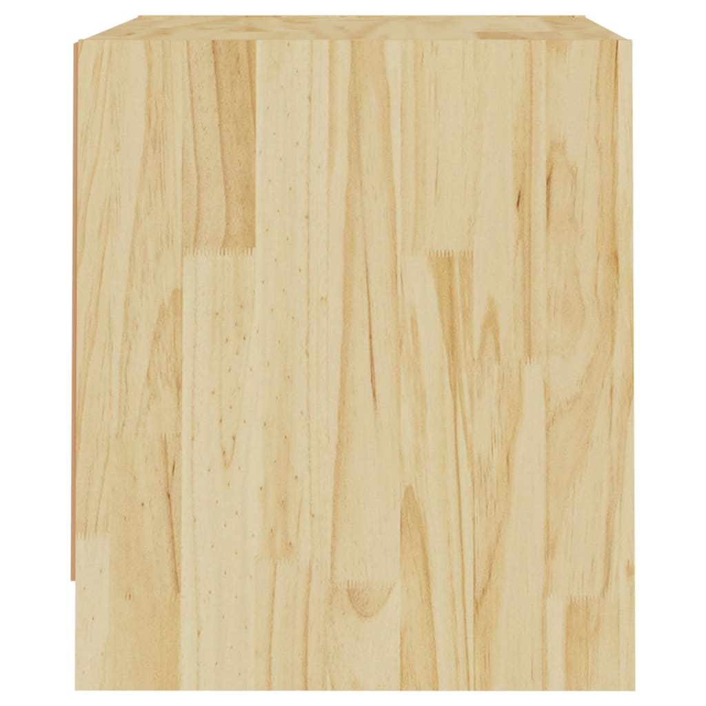 vidaXL Nočna omarica 2 kosa 40x30,5x35,5 cm trdna borovina