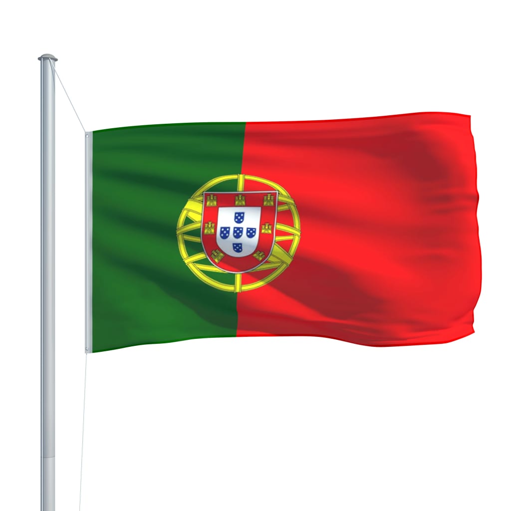 vidaXL Portugalska zastava 90x150 cm