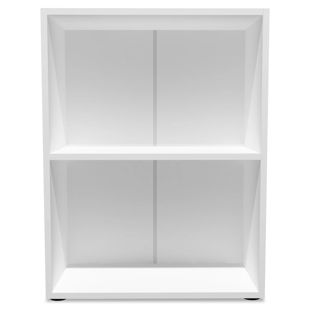 vidaXL Knjižna polica iverna plošča 60x31x78 cm bele barve