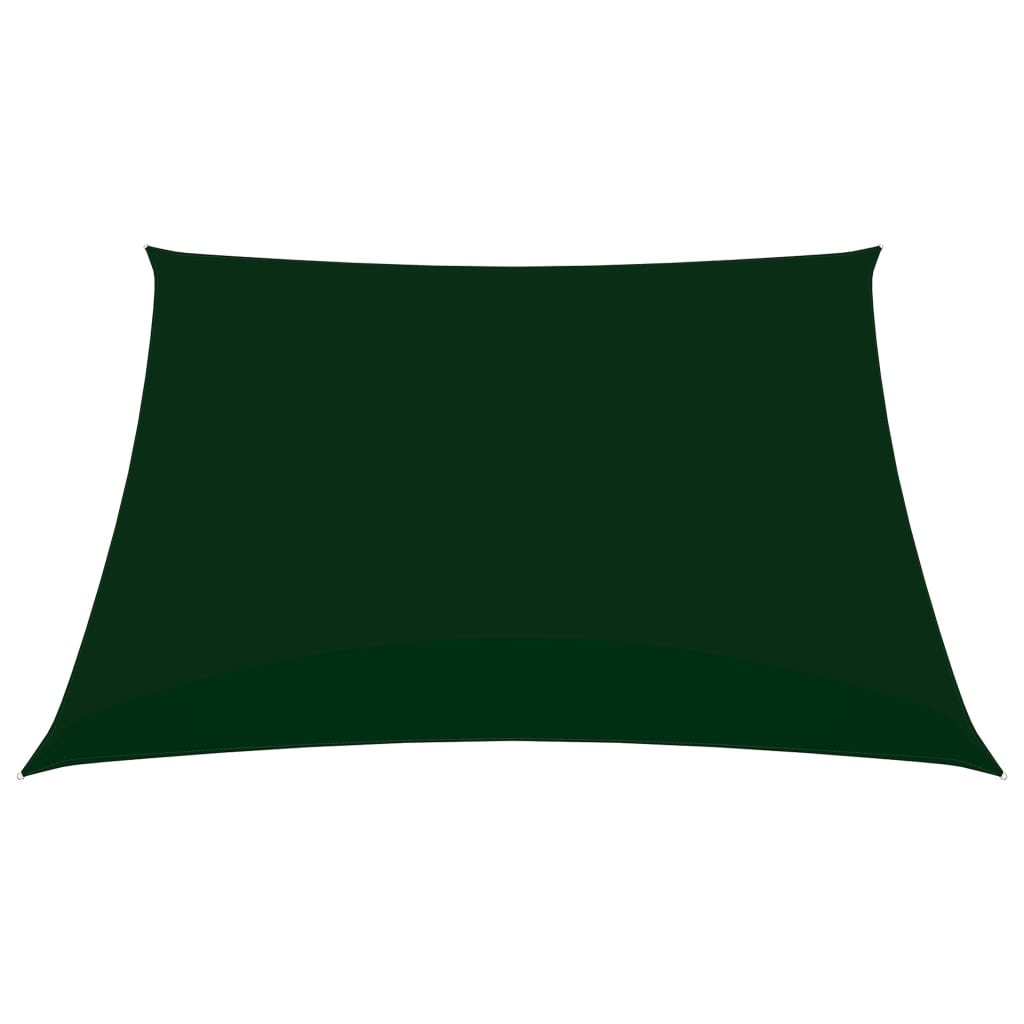 vidaXL Senčno jadro oksford blago kvadratno 4x4 m temno zeleno