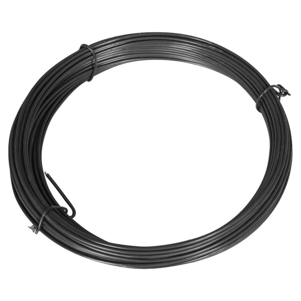 vidaXL Vezna žica za ograjo 25 m 1,4/2 mm jeklo sive barve